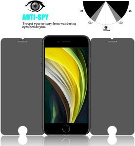 ป้องกันหน้าจอกระจกนิรภัย Anti Spy สําหรับ <span class=keywords><strong>Iphone</strong></span> SE <span class=keywords><strong>2020</strong></span> Vetro Temperato - Product Image 2