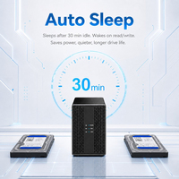 Diskon besar aluminium Dual Bay 2.5 3.5 inci 2.5 inci 3.5 inci RAID SATA Hard Disk Drive HDD penutup dengan kipas pendingin untuk Hard Drive