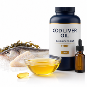 Huile de foie de morue Oméga-3 <span class=keywords><strong>EPA</strong></span> <span class=keywords><strong>DHA</strong></span> Vitamine A D naturelle Liquide de qualité alimentaire pour complément alimentaire en gélules OEM Marque privée Extrait végétal - Product Image 1