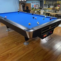 Table de billard professionnelle de 9 pieds en bois massif de 4e génération avec système de retour automatique des billes