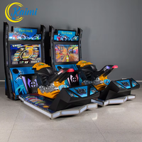 KAIMI Vintage Metall & Kunststoff Hochbelastbares Anpassbares Rennspiel mit Retro-Design Klassische Autosammlung Münzbetriebener Arcade-Automat