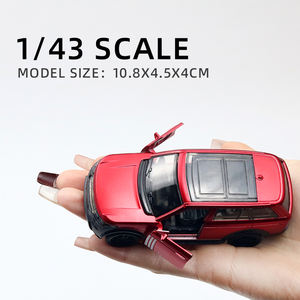 Set Assortito Modellini SUV Land Rover X7 in <span class=keywords><strong>Scala</strong></span> <span class=keywords><strong>1</strong></span>/<span class=keywords><strong>43</strong></span>, in Lega e Plastica, Fuoristrada con Funzione Pull-Back e Porte Apribili, Ruote Mobili, Giocattolo per Bambini - Product Image 3
