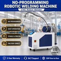Brazo Robótico de Soldadura Cobot de 6 Ejes, Soldador de Arco Colaborativo, Sin Programación, Control Remoto Gratuito, para Fabricación de Metales CS, SS, AL