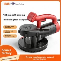 Ponceuse murale électrique 6800W sans poussière, ponceuse industrielle pour murs et sols, décapante 6 vitesses, machine à polir le ciment et la mastic