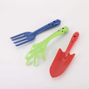 Horquilla de jardín de plástico azul de 4 puntas para herramientas de horticultura y plantación de flores - Product Image 4