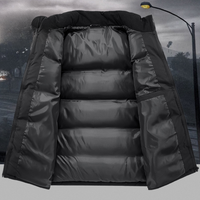 Gilet rembourré personnalisé avec logo, gilet d'hiver pour l'extérieur, col montant, coupe-vent, isolé, chaud, coupe ajustée, fabricant OEM