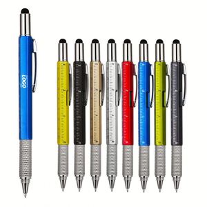 Stylo multifonction 6 en 1 - Stylo tournevis polyvalent avec règle et niveau pour la maison, le bureau et les projets de bricolage - Product Image 1