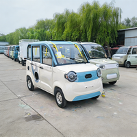 Mini-tricycle électrique à 4 portes entièrement fermé, cabine fermée, pour passagers, idéal pour les trajets quotidiens des aînés et des familles, et les courses.