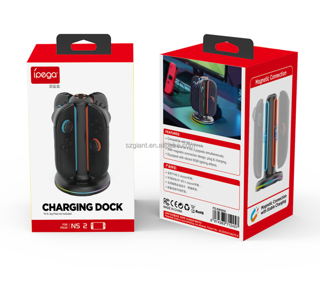 PG-SW2052 Dual Charging Dock for Nintendo Switch 2 Joy-con Charger Magnetic Dock Controller Charger Charging Station for Switch2