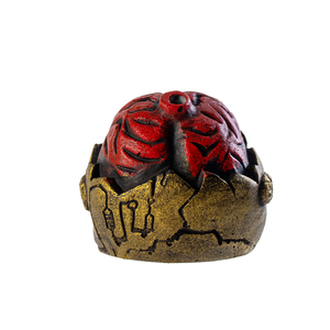 Silbato de Calavera Azteca de Resina con Diseño de Cerebro Abierto, Silbato de Guerra Fantasma Aterrador, Juguete Sonoro para Fiesta de Halloween - Product Image 5