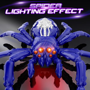 Juguete de Araña Teledirigida Realista de Plástico con Luces LED para Niños, Robot Araña RC que Escala Paredes y Gira, Ideal para Bromas - Product Image 3