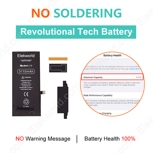 Nueva llegada sin batería emergente para iPhone 11 11P 11PM 12/12P 13 14 pro Max sin mensaje <span class=keywords><strong>de</strong></span> error importante No necesita soldadura - Product Image 4