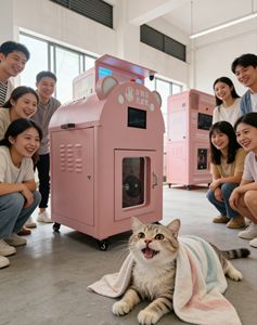 Machine <span class=keywords><strong>de</strong></span> lavage et séchage pour animaux <span class=keywords><strong>de</strong></span> compagnie <span class=keywords><strong>en</strong></span> acier inoxydable gris, implantée <span class=keywords><strong>en</strong></span> hydrogène, fonction 2-<span class=keywords><strong>en</strong></span>-1 pour chiens/chats, 15 kg max, utilisation <span class=keywords><strong>en</strong></span> salle <span class=keywords><strong>de</strong></span> bain - Product Image 4