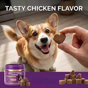 Multivitamínico 8 en 1 para Perros, Sabor a Pollo, Glucosamina, MSM, Condroitina y Aceite de Salmón - Apoyo para Articulaciones, Sistema Inmunitario, Piel y Pelaje - Product Image 2