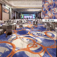Tapis mural en nylon imprimé pour chambre d'hôtel 5 étoiles luxueuse