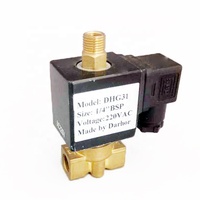 Darpor DHG31 2/3 miniatur tiga cara, katup Solenoid 3 cara 1/4 ''12V 24V