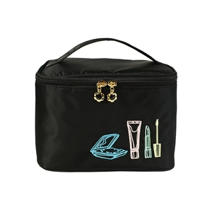 Bolsa Organizadora de Maquillaje de Nailon, Ecológica, Impermeable, de Gran Capacidad, con Cierre Suave, Ideal para Viajes - Product Image 2