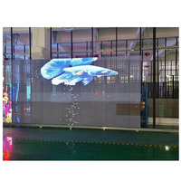 Mur vidéo LED en verre transparent Unilumin IP65 4K 1000x500mm pour ascenseurs, animations, publicité commerciale, centres commerciaux