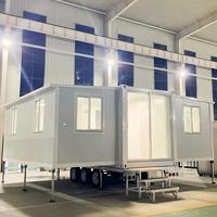 Venta Directa Global: Casa Móvil Prefabricada de Lujo Moderna de 20 y 40 Pies, 2 Dormitorios, sobre Ruedas, Fácil Instalación, Casa Contenedor Expandible