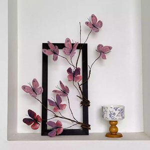 Arrangement floral de papillons artificiels en soie, fait main, décoration pour la maison, le bureau, la table, bouquet de 30 cm à 100 cm - Product Image 5