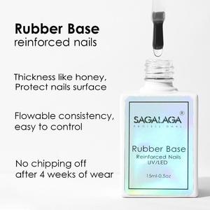 Base de Gel, Base de Goma Sin Necesidad de Limpiar <span class=keywords><strong>para</strong></span> <span class=keywords><strong>Uñas</strong></span> Acrílicas, Base Fortalecedora de <span class=keywords><strong>Uñas</strong></span> y Endurecedor de <span class=keywords><strong>Uñas</strong></span> - Product Image 4