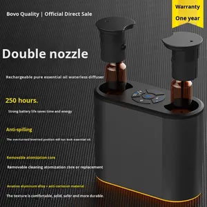 Hot Sale Dual-spray Metal Aroma Diffuser USB Rechargeable 20ML Capacity Automatic Aromatherapy Machine Essential Oil - Product Image 5