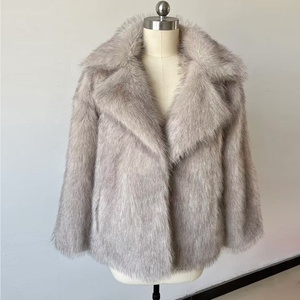 Zeyu Damen Oversize-Kunstpelzmantel 2026 Winter mit Reverskragen, mittellang, dick, warm, flauschig, Kunstpelzjacke, Kunstpelz-Übermantel ODM - Product Image 5