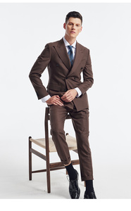 <span class=keywords><strong>Abito</strong></span> da sposa stile chiaro di lusso di fascia alta <span class=keywords><strong>marrone</strong></span> <span class=keywords><strong>abito</strong></span> da <span class=keywords><strong>uomo</strong></span> Casual <span class=keywords><strong>abito</strong></span> da sposa sposo <span class=keywords><strong>abito</strong></span> professionale da <span class=keywords><strong>uomo</strong></span> - Product Image 2