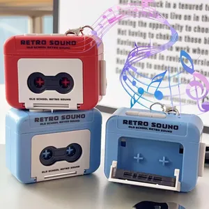 New Simulation <b>Retro</b> Tape Recorder Toy Model Mini <b>Recordable</b> Fun Sound Toy With Music Box Keychain Pendant - Product Image 2