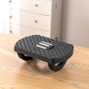 Bureau sous le bureau repose-pieds tabouret repose-pieds en plastique à bascule avec rouleaux de massage - Product Image 2