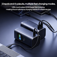 Batterie externe REMAX JP339 15000mAh, charge rapide 100W, chargeur sans fil magnétique pliable 15W, support de chargeur sans fil, écran TFT, batterie externe pour ordinateur portable