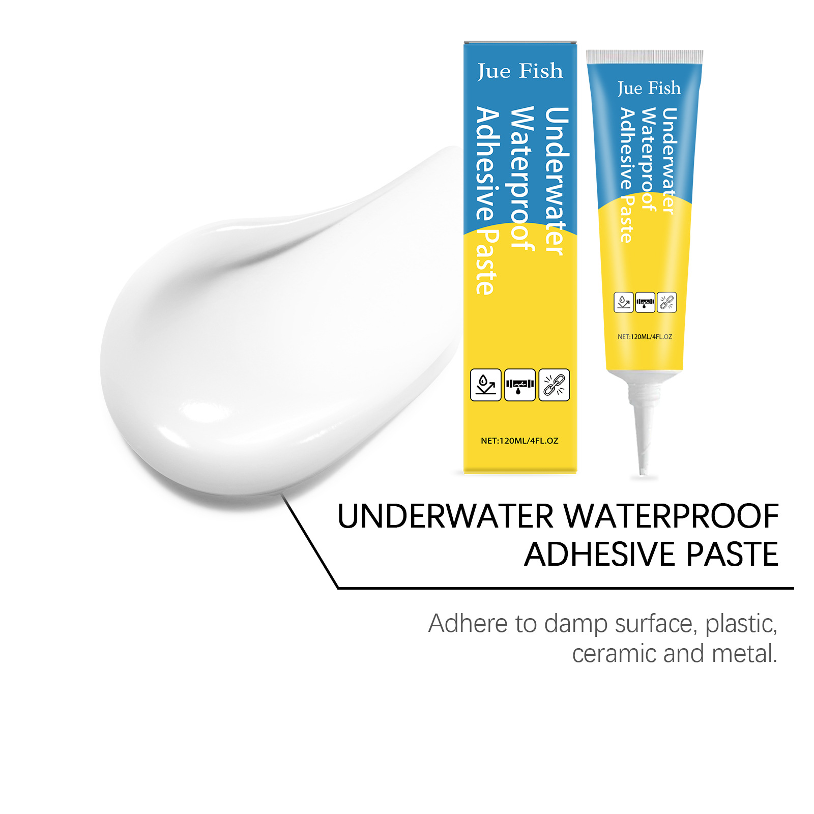 TESTVENT Anti-Leakage Eco-Friendly Underwater Construction Adhesive Sealant - Quick-drying Gap-filli
