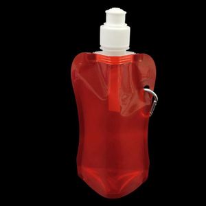 Bolsa de Plástico Plegable para Botella de Agua, Personalizada, de 480/500 ml, Portátil, Reutilizable, para Bebidas Deportivas, Disponible en Stock del Fabricante - Product Image 2