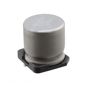 Distribuidor Autorizado, Condensador de Aluminio de 4.7 uF, 20%, 16V, SMD 16NSKV4.7M4X5.5, Montaje en Superficie - Product Image 1