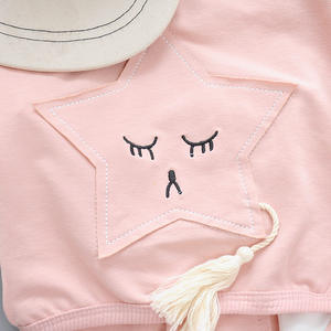 Vêtements en gros : Ensemble deux pièces en coton coloré pour adolescentes, fabriqué en Chine - Product Image 4