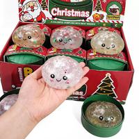 Ruunjoy 12 pièces/boîte Boulettes de Noël Squishy Flocon de Neige Boîte Mystère Jouets Squishy Jouets Anti-stress Cadeaux de Noël