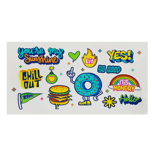 <strong>Vinyl</strong> Individual <strong>Stickers</strong> Waterproof Label Kiss Cut Cartoon <strong>Sticker</strong> Sheet 3d UV Transfer <strong>Stickers</strong> for Products Label Packing - Product Image 5