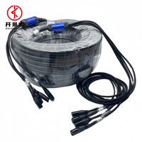 Câble serpent de signal CAT6 RJ45 personnalisé 4 canaux avec entrée et sortie 20 mètres 50 mètres
