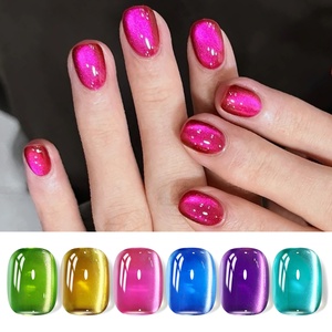 Sinh Ra Khá Mùa Xuân Mùa Hè Xu Hướng Thạch Thủy Tinh Mèo Từ Gel Màu Móng Tay Sản Phẩm Neon Tráng Men Pha Lê Mèo Mắt Gel Golish Bộ - Product Image 3