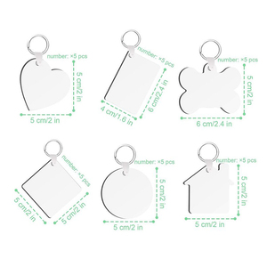 Portachiavi Personalizzato in MDF K-12 per Sublimazione Fronte-Retro - Facile da Trasportare, Regalo Promozionale per Ramadan e Laurea - Product Image 2
