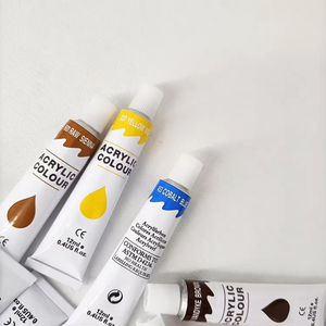 Peinture acrylique à couler haute performance personnalisée en gros, ensemble de 24 couleurs de peintures acryliques à l'huile lisses pour verre et toile - Product Image 6