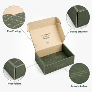 Cajas de Cartón Corrugado Plegables y Sostenibles, Impresión Personalizada a Doble Cara, Grosor de Cartón Corrugado Personalizable, Embalaje Plano - Product Image 2