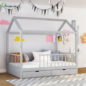 북유럽 스타일 단단한 나무 아기 어린이 학생 단일 더블 공주 침대 나무 프레임 사진 사진 집 소품 침대