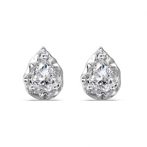 Dylam Tiny Charm Women <b>Fine</b> Rhodium 18K Gold Plated 925 Silver Waterdrop Shape 5A Zircon <b>Stud</b> <b>Earrings</b> for Women Daily Wear - Product Image 1