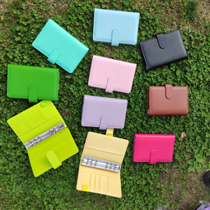Raccoglitori economici personalizzati macaron all'ingrosso A6 raccoglitore budget <span class=keywords><strong>a</strong></span> scacchi in pelle PU raccoglitore budget organizer A5 - Product Image 1