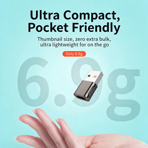 USB 2.0 to Type C Female Converter Adapter Anti Slip Zinc Alloy Fast Charging Data Sync <strong>Audio</strong> Earphone Support Laptop PC - Product Image 3