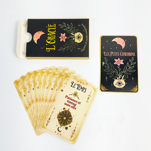 Cartes Oracle à Marque Blanche avec Dorure à Chaud, Cartes de Divination Récréative pour l'Auto-Confiance, Cartes de Tarot Magiques Lunaire avec Boîte Pliante - Product Image 5