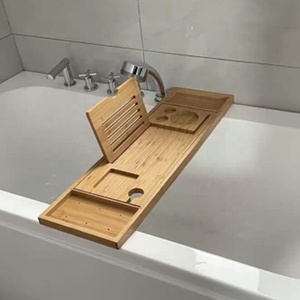 <span class=keywords><strong>Bandeja</strong></span> <span class=keywords><strong>de</strong></span> bambú para <span class=keywords><strong>bañera</strong></span>, accesorio desechable para baño, mesa <span class=keywords><strong>de</strong></span> Spa <span class=keywords><strong>de</strong></span> lujo para lectura, portátil, regalo Ideal - Product Image 3
