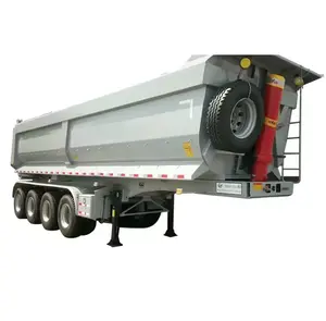 Manufacturers 60ton U Shaped End Rear Tipper Dumper Dump Semi Truck Trailer