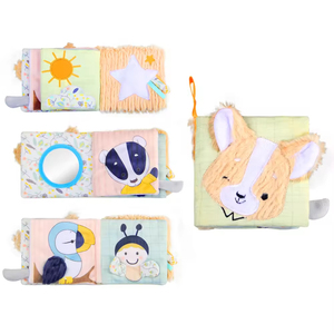 Jouets éducatifs jeux sûrs matériau souple <span class=keywords><strong>chiot</strong></span> motif impression bébé éducation précoce <span class=keywords><strong>livre</strong></span> en tissu - Product Image 1